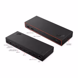 Lenovo ThinkPad USB4 Dock 5000 (with 135W Adapter) Avec fil Noir - Vue supplémentaire 7