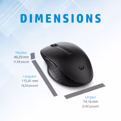 HP Souris sans fil multi-périphériques 435 - Vue supplémentaire 7