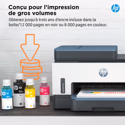 HP Smart Tank Imprimante Tout-en-un 7306, Couleur, Imprimante pour Maison et Bureau à domicile, Impression, numérisation, copie, chargeur automatique de documents, sans fil, Chargeur automatique de documents de 35 pages; Numérisation vers PDF; Impression recto-verso - Vue supplémentaire 17
