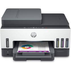 HP Smart Tank Imprimante tout-en-un 7605, Couleur, Imprimante pour Home and home office, Impression, copie, numérisation, télécopie, chargeur automatique de documents et sans fil, Chargeur automatique de documents de 35 pages; Numérisation vers PDF; Impression recto-verso