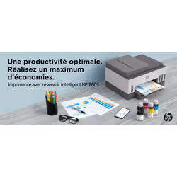 HP Smart Tank Imprimante tout-en-un 7605, Couleur, Imprimante pour Home and home office, Impression, copie, numérisation, télécopie, chargeur automatique de documents et sans fil, Chargeur automatique de documents de 35 pages; Numérisation vers PDF; Impression recto-verso - Vue supplémentaire 8