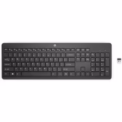 HP Clavier sans fil 230, Taille réelle (100 %), RF sans fil, Clavier à membrane, Noir