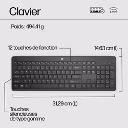 HP Clavier sans fil 230 - Vue supplémentaire 4