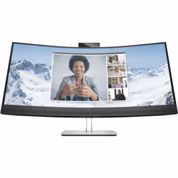 HP Écran de conférence E34m G4 WQHD Incurvé Port USB-C, 86,4 cm (34"), 3440 x 1440 pixels, Wide Quad HD, 5 ms, Noir