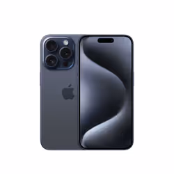Apple iPhone 15 Pro , 15,5 cm (6.1"), 2556 x 1179 pixels, 256 Go, 48 MP, iOS 17, Titane, Bleu