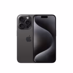 Apple iPhone 15 Pro , 15,5 cm (6.1"), 2556 x 1179 pixels, 512 Go, 48 MP, iOS 17, Titane, Noir