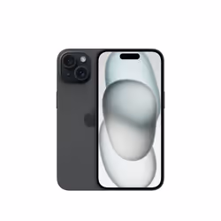 Apple iPhone 15 , 15,5 cm (6.1"), 2556 x 1179 pixels, 256 Go, 48 MP, iOS 17, Noir