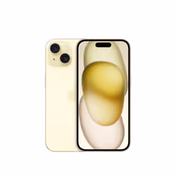 Apple iPhone 15 , 15,5 cm (6.1"), 2556 x 1179 pixels, 256 Go, 48 MP, iOS 17, Jaune