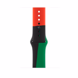 Apple MUQ83ZM/A, Bande, Smartwatch, Noir, Vert, Rouge, Apple, Apple Watch 42mm, 44mm, 45mm, Fluoroélastomère