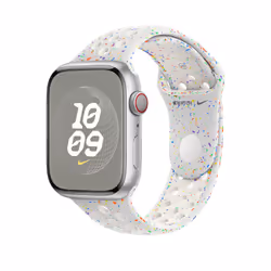 Apple MUV13ZM/A Bande Blanc Aluminium, Fluoroélastomère