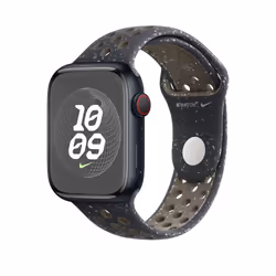 Apple MUV53ZM/A Bande Noir Aluminium, Fluoroélastomère