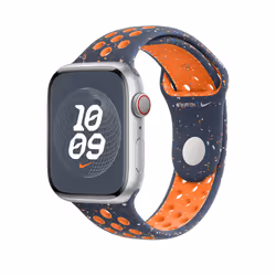 Apple MUV93ZM/A Bande Bleu Aluminium, Fluoroélastomère