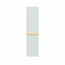 Apple Boucle Sport menthe douce 45 mm, Bande, Smartwatch, Couleur menthe, Apple, Apple Watch 42mm, 44mm, 45mm, 49mm, Nylon, P ...