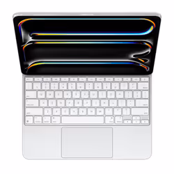 Apple Magic Keyboard pour iPad Pro 13 pouces (M4) - Anglais américain - Blanc - Vue supplémentaire 2