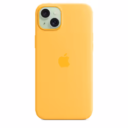 Apple Coque en silicone avec MagSafe pour iPhone 15 Plus - Rayon de soleil - Vue supplémentaire 4