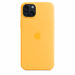 Apple Coque en silicone avec MagSafe pour iPhone 15 Plus - Rayon de soleil - Vue supplémentaire 5