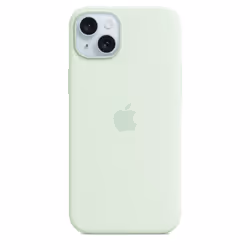 Apple Coque en silicone avec MagSafe pour iPhone 15 Plus - Menthe douce, Housse, Apple, iPhone 15 Plus, 17 cm (6.7"), Couleur ...