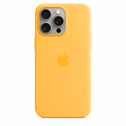 Apple Coque en silicone avec MagSafe pour iPhone 15 Pro Max - Rayon de soleil, Housse, Apple, iPhone 15 Pro Max, 17 cm (6.7") ...