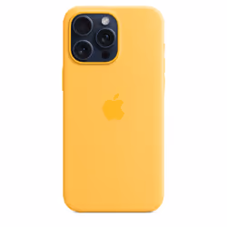 Apple Coque en silicone avec MagSafe pour iPhone 15 Pro Max - Rayon de soleil