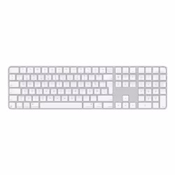 Apple Magic, Avec fil &sans fil, USB + Bluetooth, QWERTY, Blanc