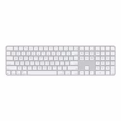 Apple Magic, Avec fil &sans fil, USB + Bluetooth, QWERTY, Blanc