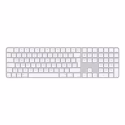 Apple Magic, Avec fil &sans fil, USB + Bluetooth, QWERTY, Blanc