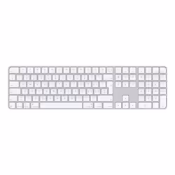Apple Magic, Avec fil &sans fil, USB + Bluetooth, QWERTZ, Blanc