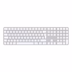 Apple Magic, Avec fil &sans fil, USB + Bluetooth, QWERTY, Blanc