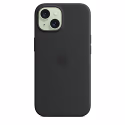 Apple Coque en silicone avec MagSafe pour iPhone 15 - Noir - Vue supplémentaire 4