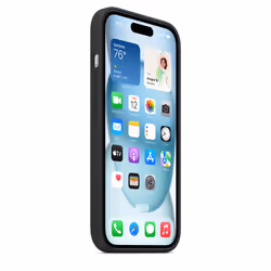 Apple Coque en silicone avec MagSafe pour iPhone 15 - Noir - Vue supplémentaire 7