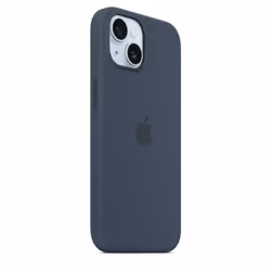 Apple Coque en silicone avec MagSafe pour iPhone 15 - Bleu orage - Vue supplémentaire 6