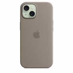 Apple Coque en silicone avec MagSafe pour iPhone 15 - Argile - Vue supplémentaire 4
