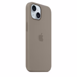 Apple Coque en silicone avec MagSafe pour iPhone 15 - Argile - Vue supplémentaire 6