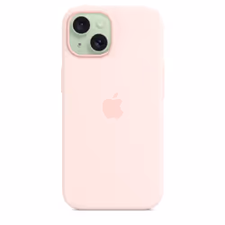 Apple Coque en silicone avec MagSafe pour iPhone 15 - Rose pâle - Vue supplémentaire 4