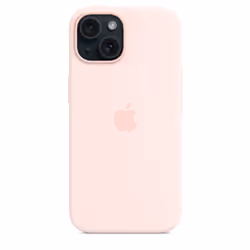 Apple Coque en silicone avec MagSafe pour iPhone 15 - Rose pâle - Vue supplémentaire 5
