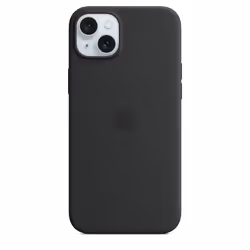 Apple Coque en silicone avec MagSafe pour iPhone 15 Plus - Noir, Housse, Apple, iPhone 15 Plus, 17 cm (6.7"), Noir