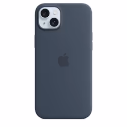 Apple Coque en silicone avec MagSafe pour iPhone 15 Plus - Bleu orage, Housse, Apple, iPhone 15 Plus, 17 cm (6.7"), Marine