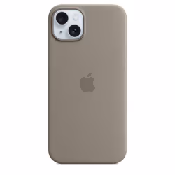 Apple Coque en silicone avec MagSafe pour iPhone 15 Plus - Argile, Housse, Apple, iPhone 15 Plus, 17 cm (6.7"), Taupe