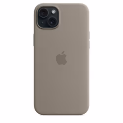 Apple Coque en silicone avec MagSafe pour iPhone 15 Plus - Argile - Vue supplémentaire 5