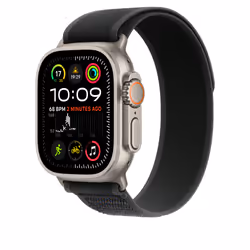 Apple MXTR3ZM/A Bande Noir Nylon, Polyester, Spandex, Titane