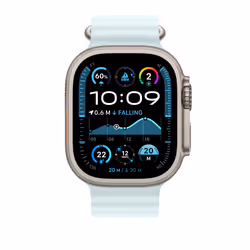 Apple MXTF3ZM/A Bande Bleu Fluoroélastomère, Titane