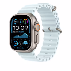 Apple MXTG3ZM/A Bande Bleu Fluoroélastomère, Titane