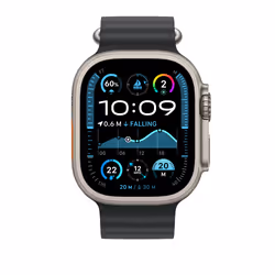 Apple MXTM3ZM/A Bande Noir Fluoroélastomère, Titane