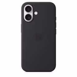 Apple Coque en silicone avec MagSafe pour iPhone 16 - Noir - Vue supplémentaire 4