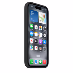 Apple Coque en silicone avec MagSafe pour iPhone 16 - Noir - Vue supplémentaire 6