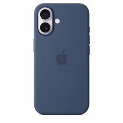 Apple Coque en silicone avec MagSafe pour iPhone 16 - Denim