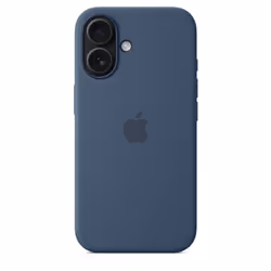 Apple Coque en silicone avec MagSafe pour iPhone 16 - Denim - Vue supplémentaire 4