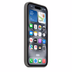 Apple Coque en silicone avec MagSafe pour iPhone 16 - Gris minéral - Vue supplémentaire 6