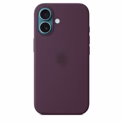 Apple Coque en silicone avec MagSafe pour iPhone 16 - Prune
