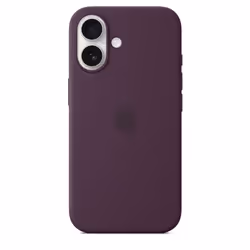 Apple Coque en silicone avec MagSafe pour iPhone 16 - Prune - Vue supplémentaire 4
